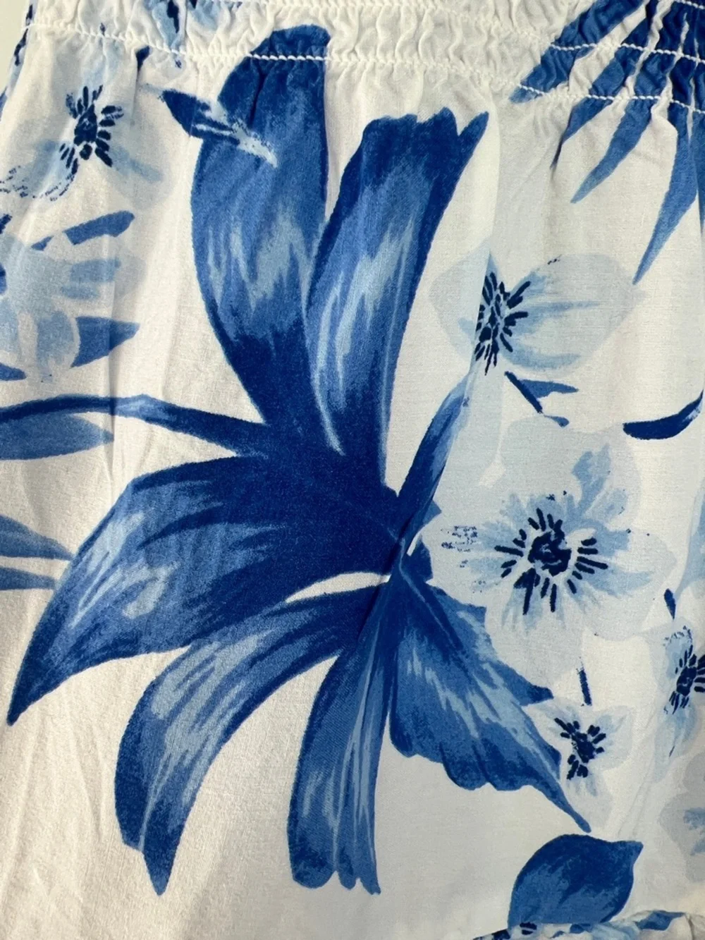 The Children's Place White & Blue Tropical Floral Sundress Size 4T - Picture 7 of 13